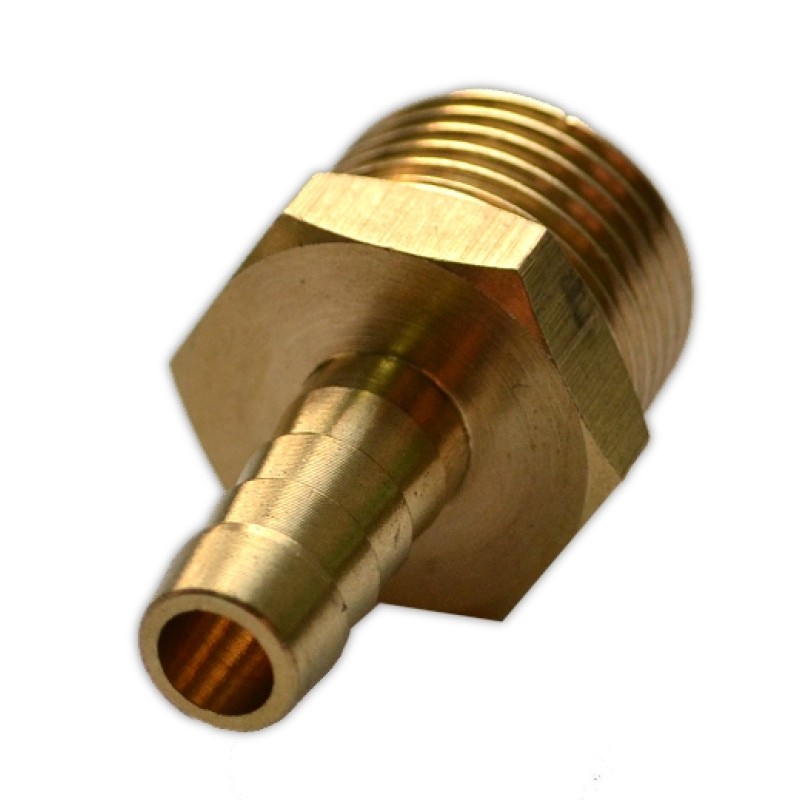 Соединитель с внешней резьбой 1/2" и "елочкой" 9мм (10шт.)