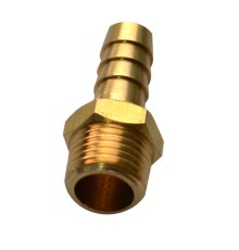 Соединитель с внешней резьбой 1/4" и "елочкой" 9 мм (10шт.)