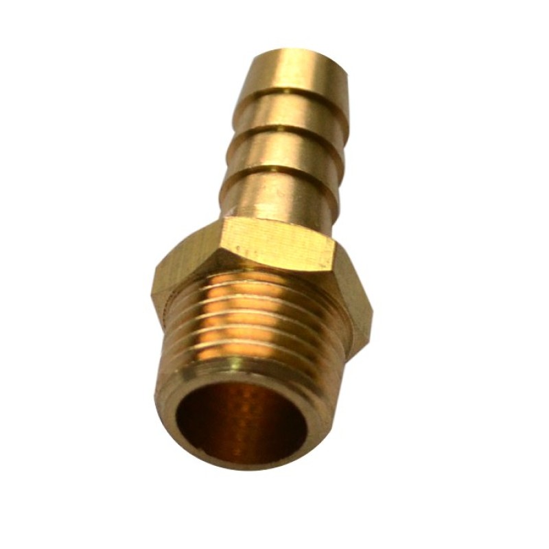 Соединитель с внешней резьбой 1/4" и "елочкой" 9 мм (10шт.)