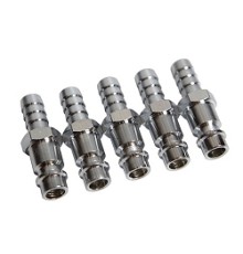 Ниппель быстроразъемного соединения с "елочкой" под шланг 9 мм (5 шт.)