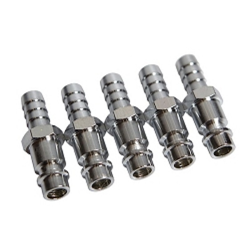 Ниппель быстроразъемного соединения с "елочкой" под шланг 9 мм (5 шт.)