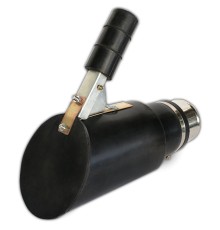 Насадка неопреновая круглая D110 мм с крышкой (под шланг D75 мм)