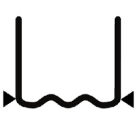 Скоба волнообразная надрезанная 0.8 мм (100 шт.)