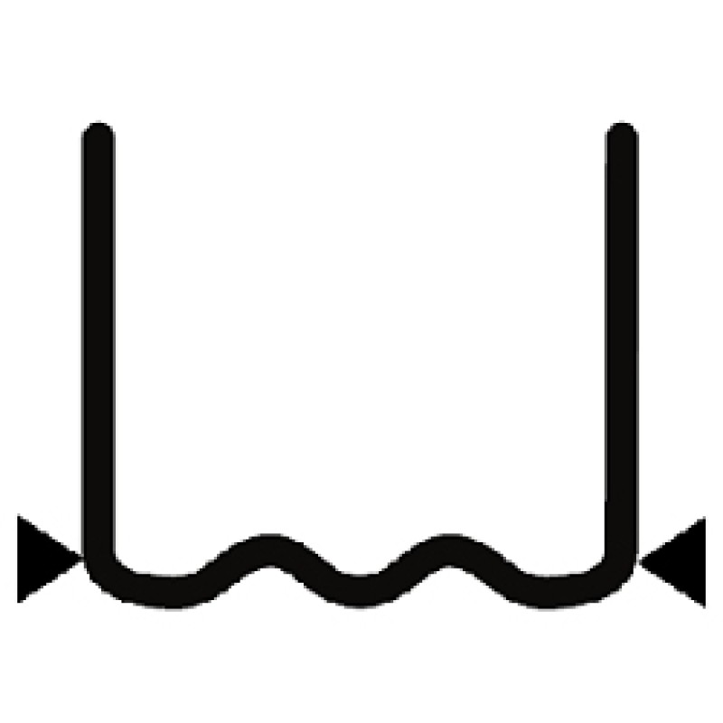 Скоба волнообразная надрезанная 0.8 мм (100 шт.)