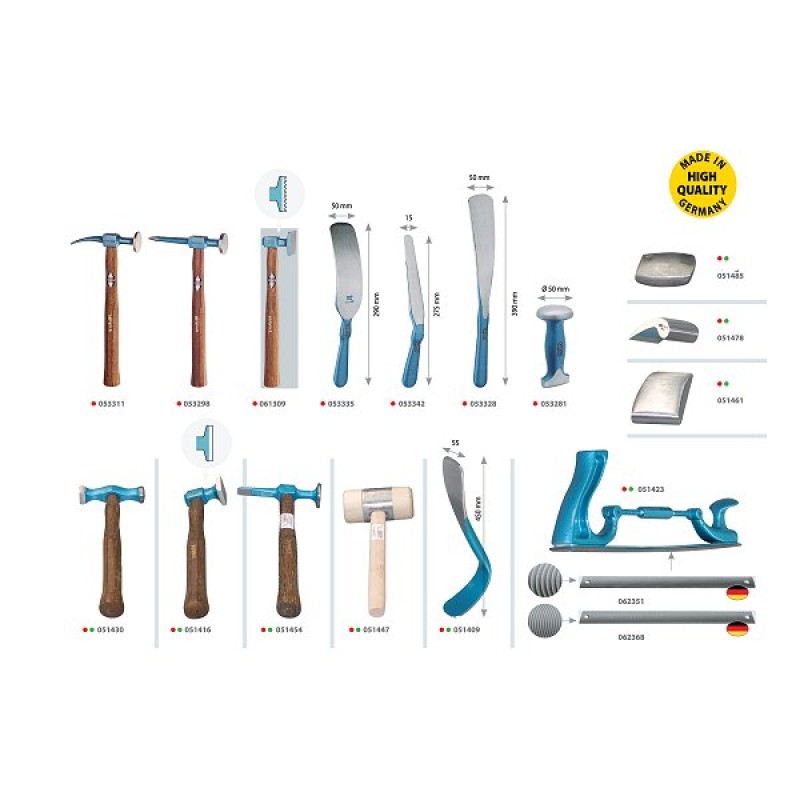 Набор ручного слесарного инструмента для рихтовки RedHotDot