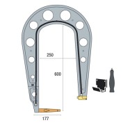 Плечо G5 изолированное 250х600 мм для сварочных клещей 8 бар / 550 даН