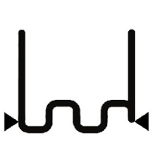 Скоба крупная "змейка" надрезанная 0.8 мм (100 шт.)