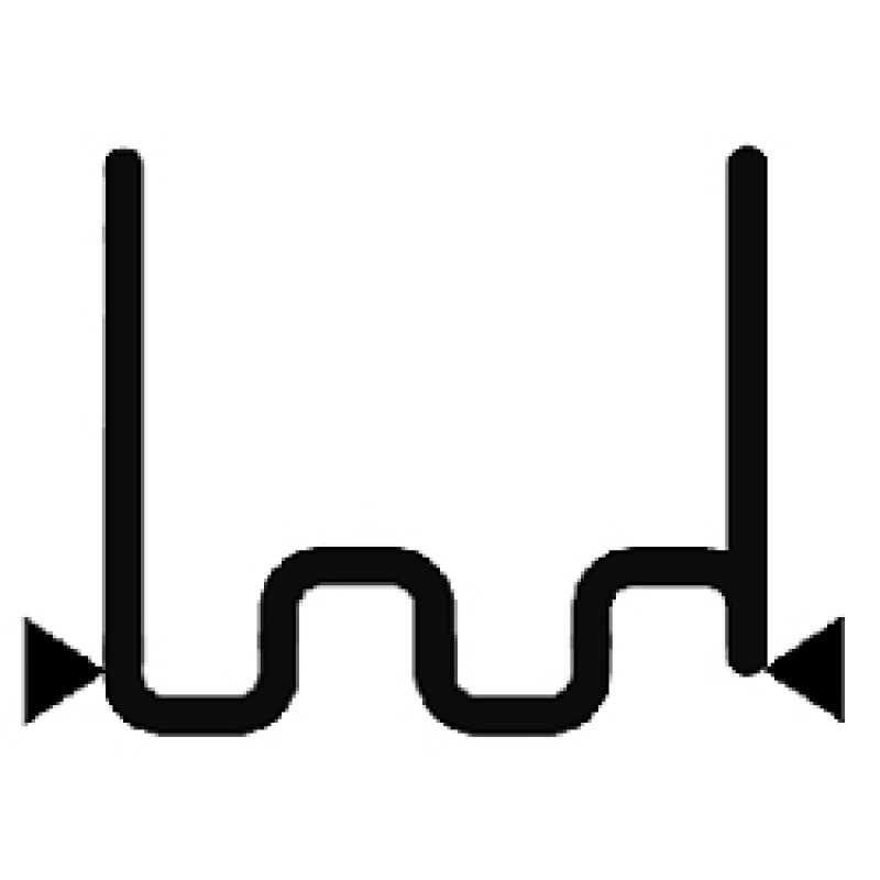 Скоба крупная "змейка" надрезанная 0.8 мм (100 шт.)