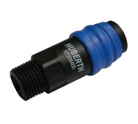 Соединение быстроразъемное пластиковое с резьбой 1/2" нар. (10 шт.)