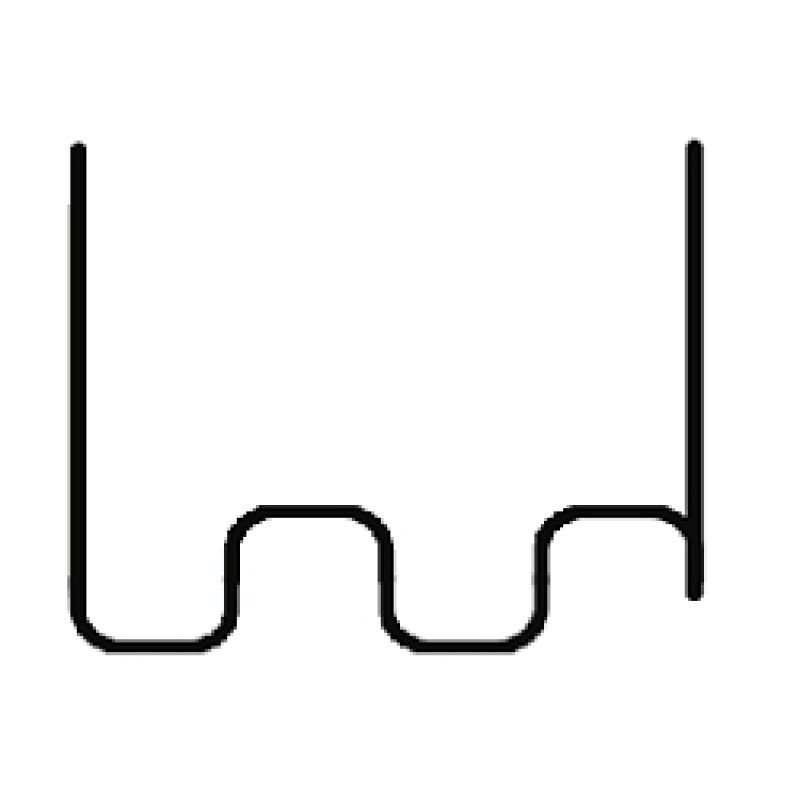 Скоба крупная "змейка" 0.6 мм (100 шт.)