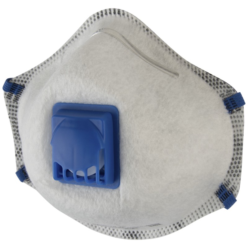 Чашеобразный респиратор с клапаном и угольным слоем (FFP2 R D) 10 шт.