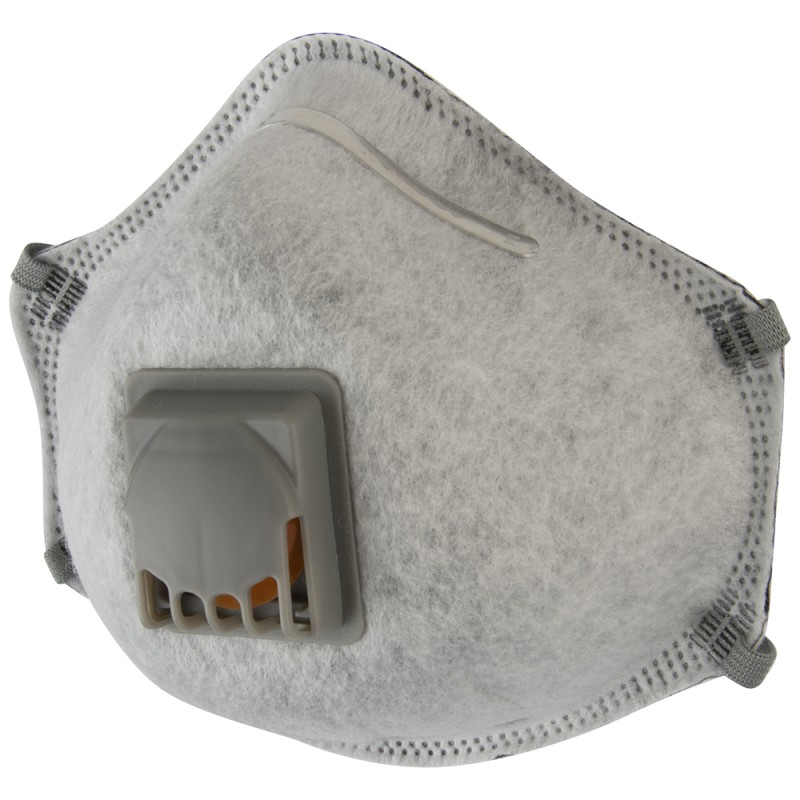 Чашеобразный респиратор с клапаном и угольным слоем (FFP2 R D) 10 шт.