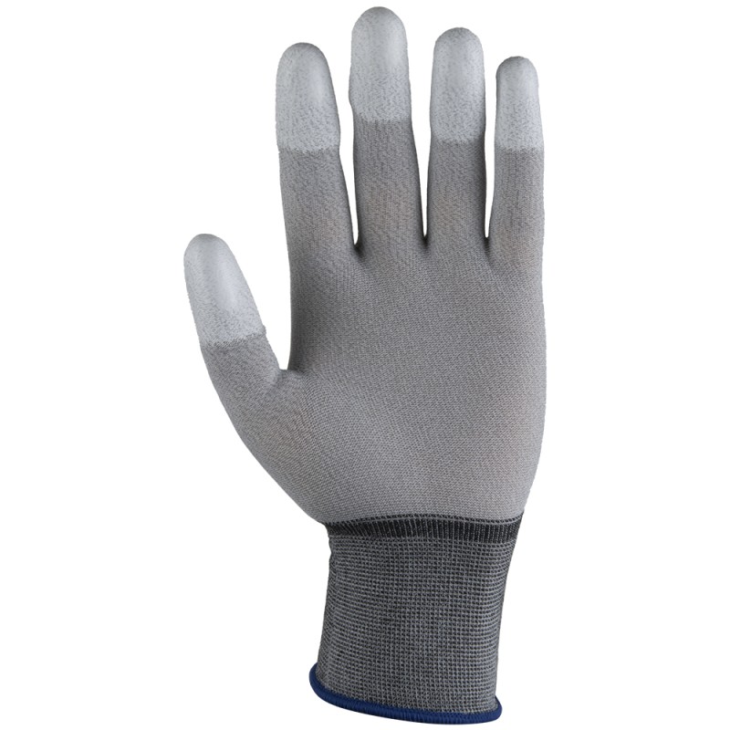 Перчатки с углеродной нитью и частичным полиуретановым покрытием пальцев