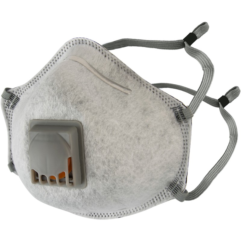 Чашеобразный респиратор с клапаном и угольным слоем (FFP2 R D) 10 шт.