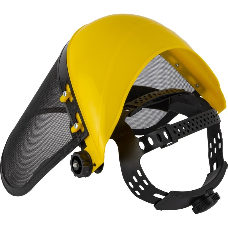 Щиток лицевой из мелкоячеистой металлической сетки