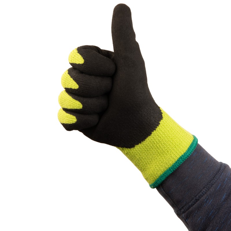 Утепленные перчатки с латексным покрытием