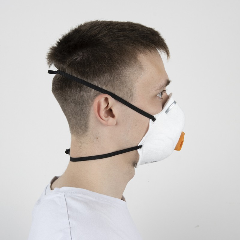 Чашеобразный противоаэрозольный респиратор с клапаном (FFP2 R D) 10 шт.