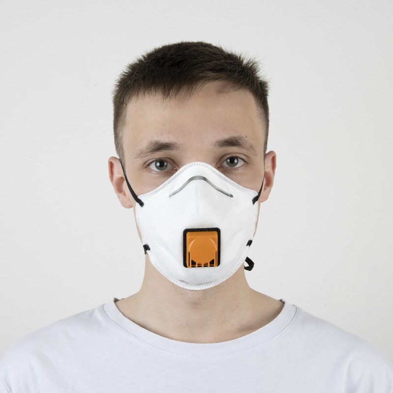 Чашеобразный противоаэрозольный респиратор с клапаном (FFP2 R D) 10 шт.