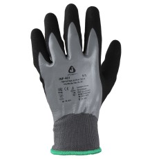 Защитные трикотажные перчатки с двухслойным нитриловым покрытием