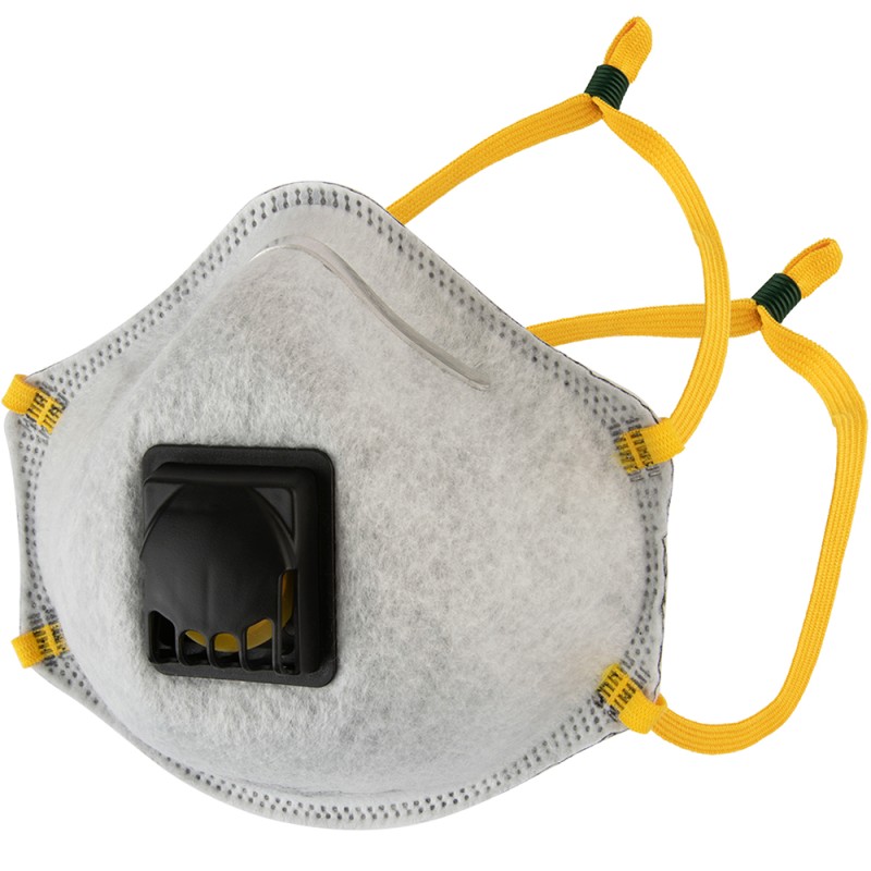 Чашеобразный респиратор с клапаном и угольным слоем (FFP1 R D) 10 шт.