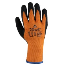 Плотные утепленные перчатки с покрытием