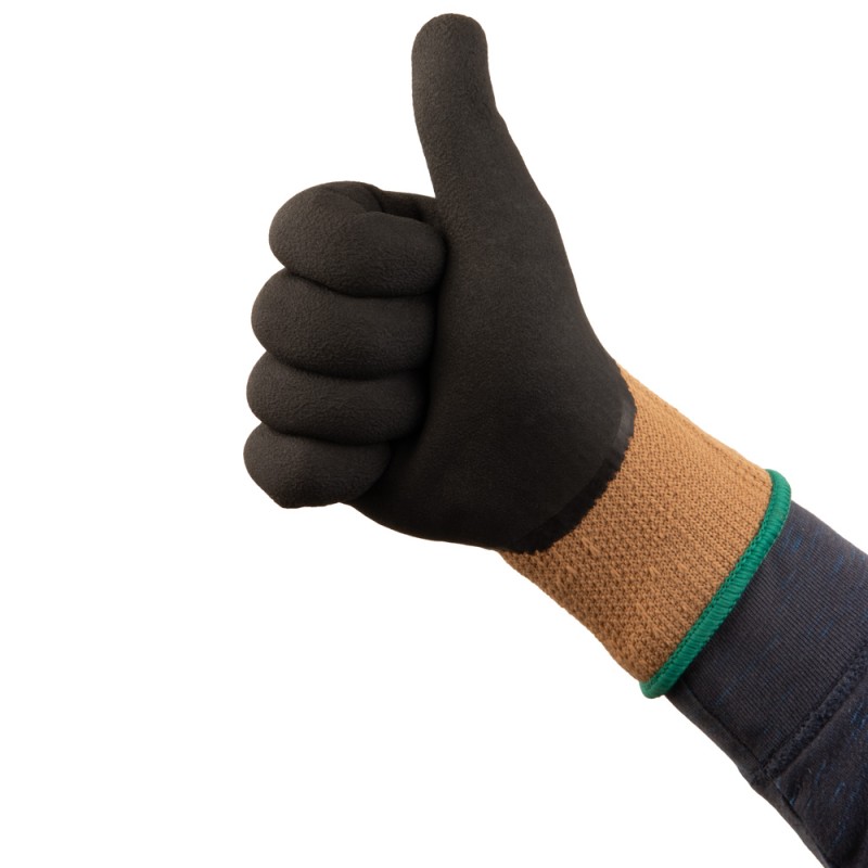 Утепленные перчатки с покрытием