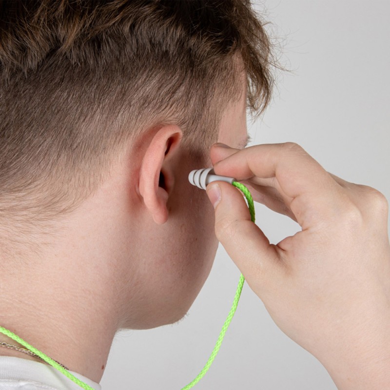 Противошумные беруши со шнурком в пластиковом боксе (32 дБ)