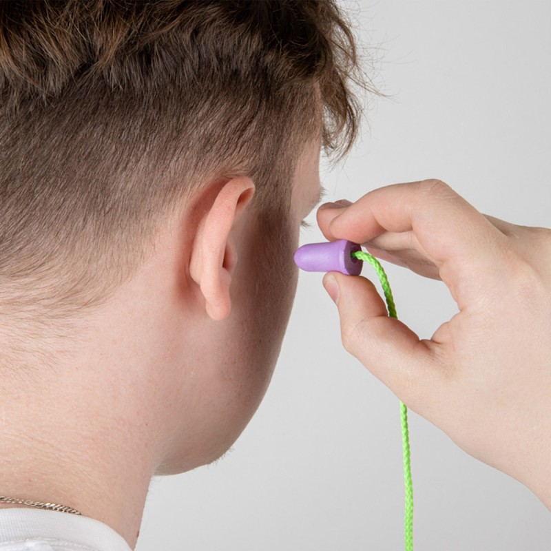 Противошумные беруши в форме колокольчика на шнурке (37 дБ)