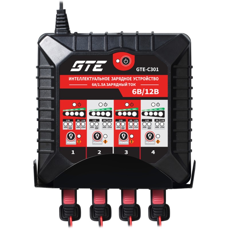 Устройство зарядное 6-12V 1.5А GTE, GTE Устройство зарядное 6-12V 1.5А GTE, GTE