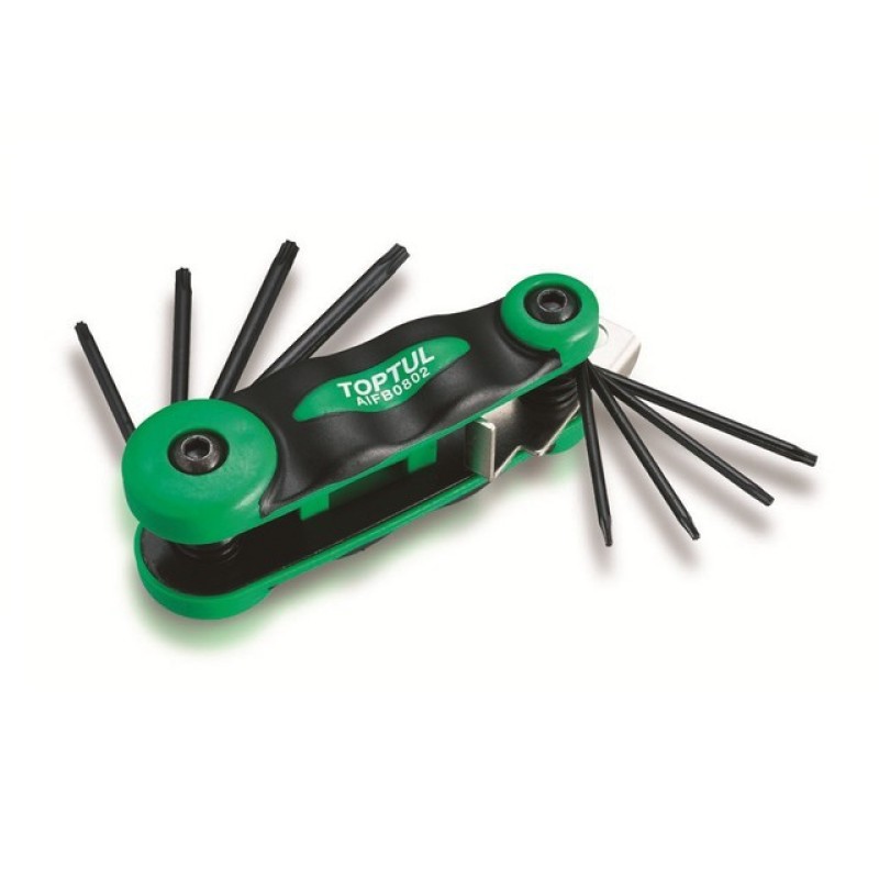 Набор ключей Torx T6-T25 8шт TOPTUL (AIFB0802) Набор ключей Torx T6-T25 8шт TOPTUL (AIFB0802)