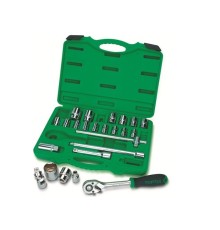 Набор головок 1/2" 8-32мм 24предм. 6гр. TOPTUL (GCAI2404)