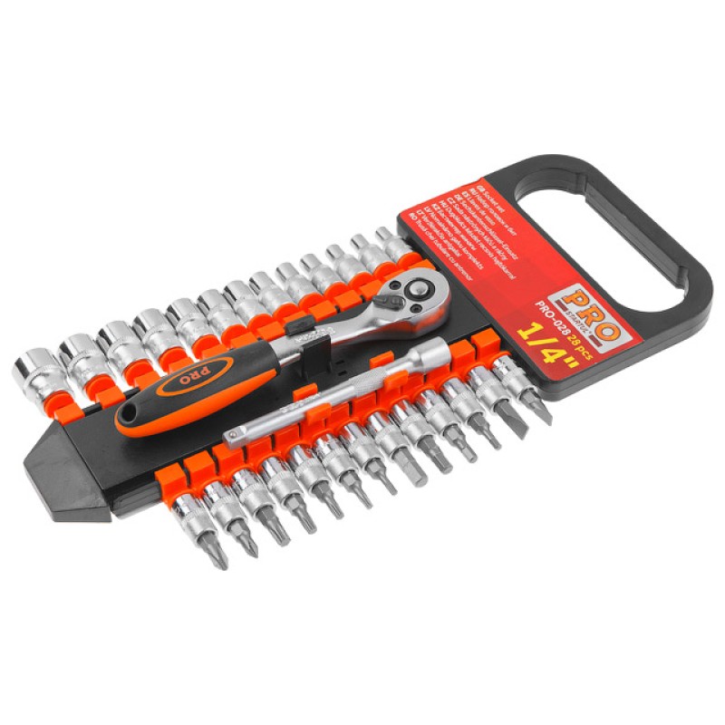 Набор головок и бит 28пр. 1/4" PRO STARTUL (PRO-028) Набор головок и бит 28пр. 1/4" PRO STARTUL (PRO-028)