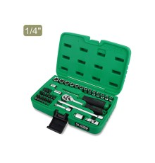 Набор головок 1/4" 4-14мм 41предм. 6гр. TOPTUL (GCAI4102)