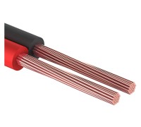 Кабель акустический ШВПМ 2х0,75 мм2 красно-черный (бухта 100 м) PROconnect