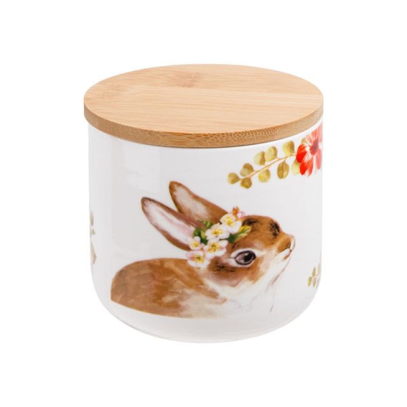 Банка для сыпучих продуктов керамическая 500 мл, серия EASTER BUNNY, PERFECTO LINEA Банка для сыпучих продуктов керамическая 500 мл, серия EASTER BUNNY, PERFECTO LINEA