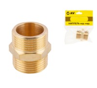 Ниппель 1/2" нар.-нар., AV Engineering (инд. упак.)