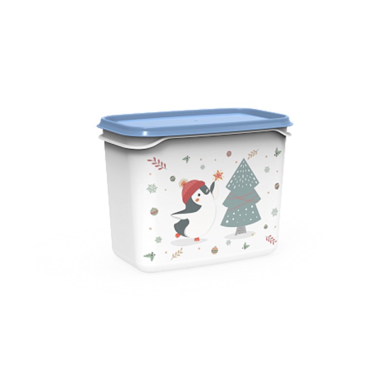 Контейнер Christmas, 1 л, васильковый, BEROSSI Контейнер Christmas, 1 л, васильковый, BEROSSI