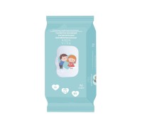 Салфетки влажные гигиенические антибактериальные с клапаном, 72 шт., AQUA VIVA