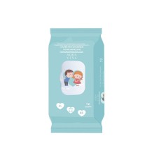 Салфетки влажные гигиенические антибактериальные с клапаном, 72 шт., AQUA VIVA