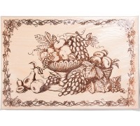 Доска разделочная, "Натюрморт", 37,5х25 см, береза, MARMITON
