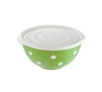 Салатник двухцветный с крышкой "Marusya" 1,4 л , луговой, BEROSSI