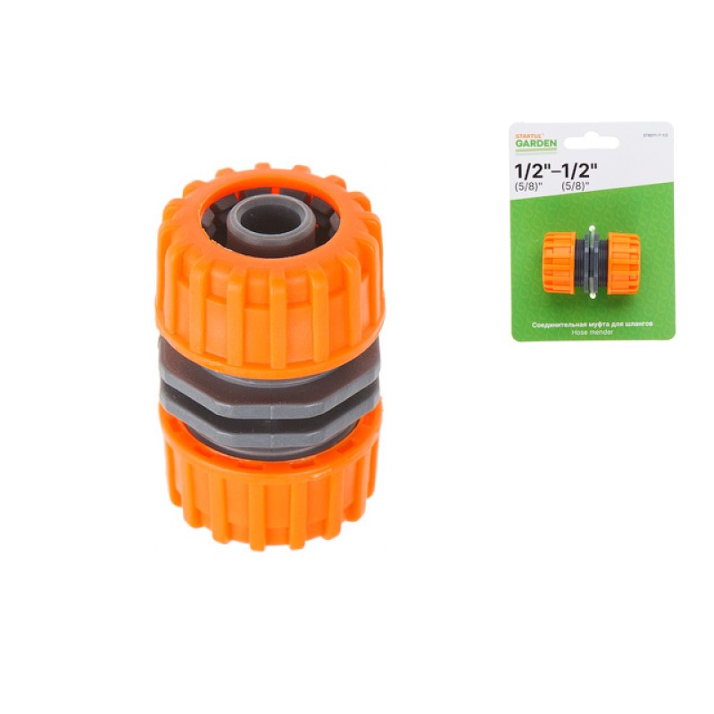 Муфта соед. для шлангов 1/2"(5/8") STARTUL GARDEN (ST6011-7-1/2) Муфта соед. для шлангов 1/2"(5/8") STARTUL GARDEN (ST6011-7-1/2)