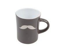Кружка керамическая, 240 мл, серия Bigote, темно-серая, PERFECTO LINEA