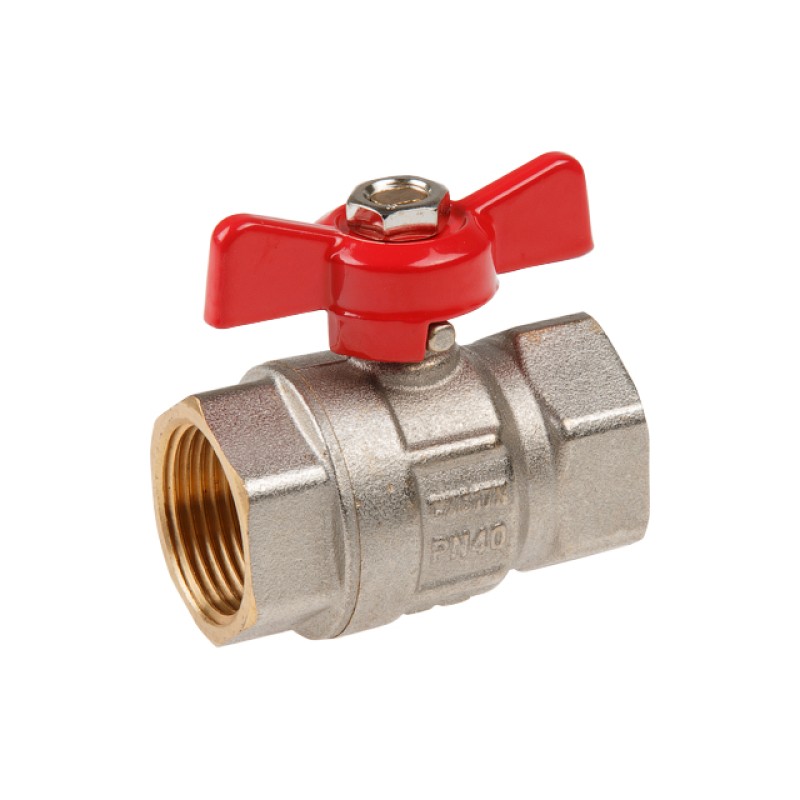 Кран шаровый 3/4" вн.-вн. бабочка PN40, AV Engineering Кран шаровый 3/4" вн.-вн. бабочка PN40, AV Engineering