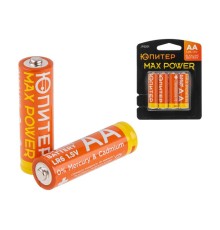 Батарейка AA LR6 1,5V alkaline 4шт. ЮПИТЕР MAX POWER