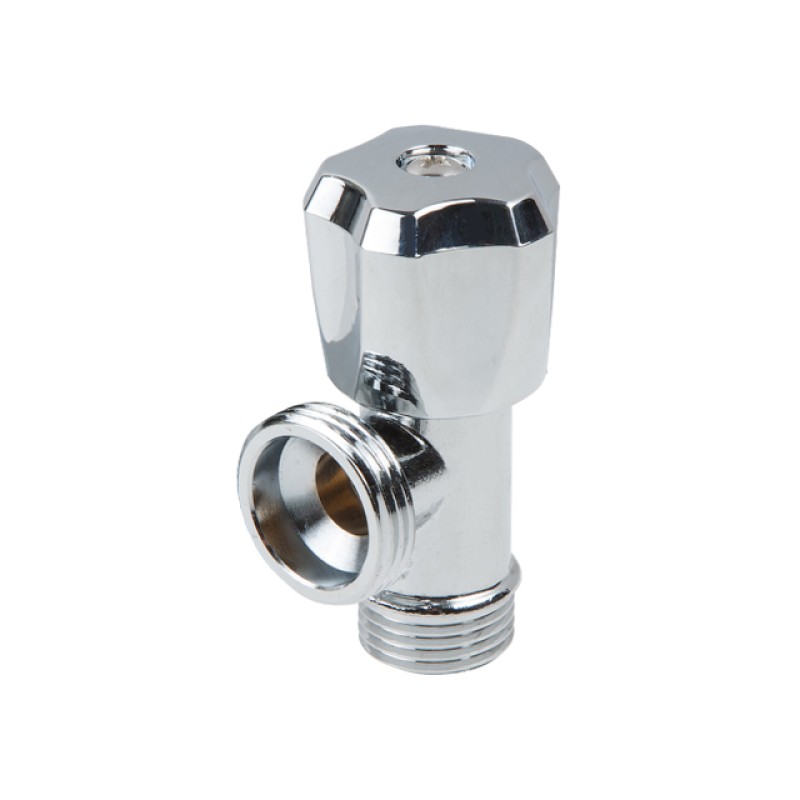 Кран вентильный 1/2" нар. х 3/4" нар. для стир. машины ХРОМ., AV Engineering Кран вентильный 1/2" нар. х 3/4" нар. для стир. машины ХРОМ., AV Engineering