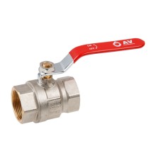 Кран шаровый 1 1/4" вн.-вн. ручка PN25, AV Engineering