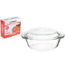 Кастрюля из жаропрочного стекла, 1.5 л, с крышкой, 234х207х100 мм, в упак.,PERFECTO LINEA