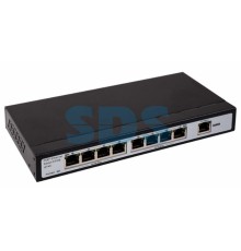 Коммутатор PoE 8 + 1 Uplink, 15,4 Вт на порт, с грозозащитой