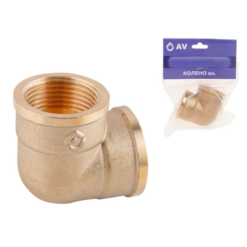 Колено 3/4" вн.-вн., AV Engineering (инд. упак.) Колено 3/4" вн.-вн., AV Engineering (инд. упак.)